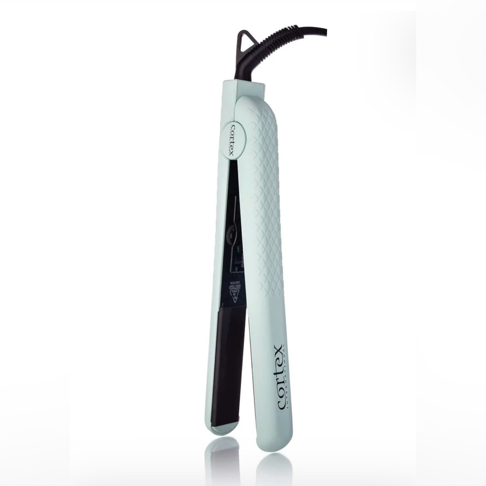 CORTEX BEAUTY 1” 100% Solid Ceramic lonic & Far-Infrared Flat Iron (Seafoam) NEW